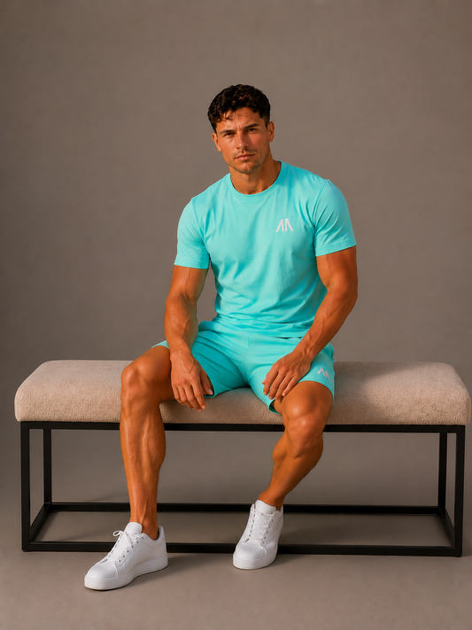 Heren Zomerset - Licht Blauw (T-shirt + Broek)