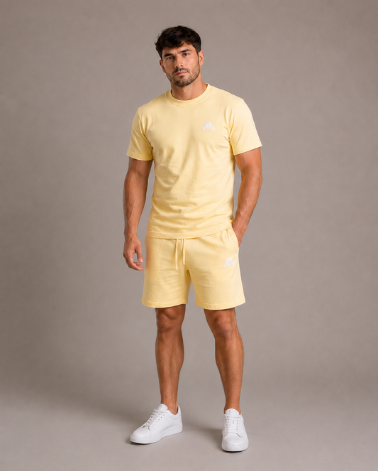 Heren Zomerset - Licht Geel (T-shirt + Broek)