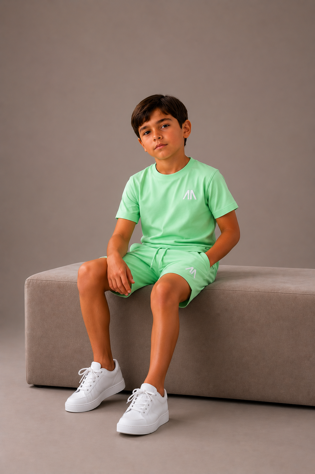 Vader + Zoon Zomerset (2 Zomersets) Mint Groen