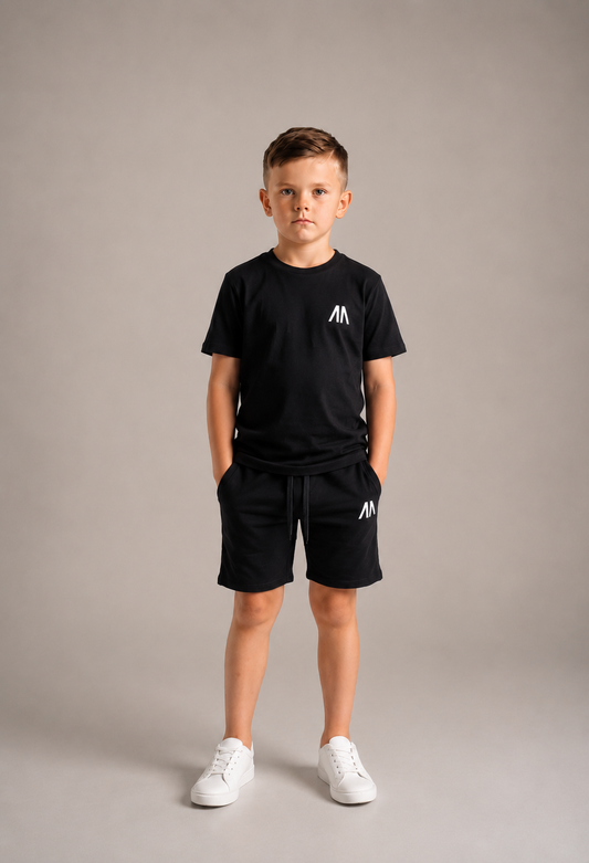 Kinder Zomerset - Zwart (T-shirt + Broek)