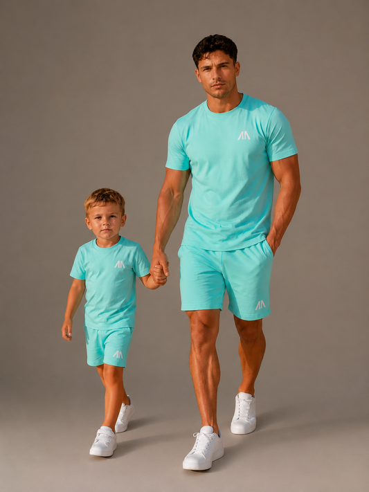 Vader + Zoon Zomerset (2 Zomersets) Licht Blauw