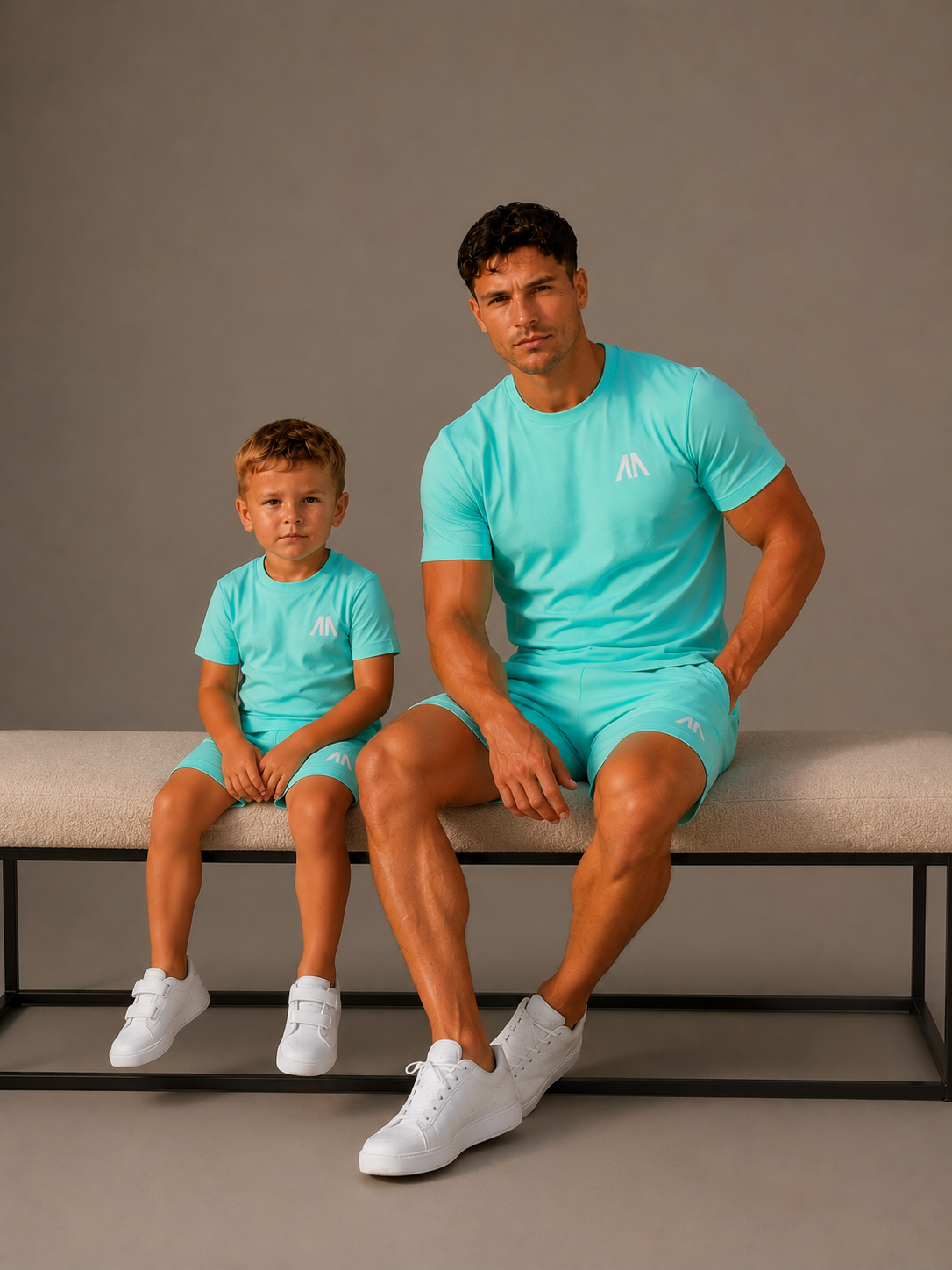 Vader + Zoon Zomerset (2 Zomersets) Licht Blauw