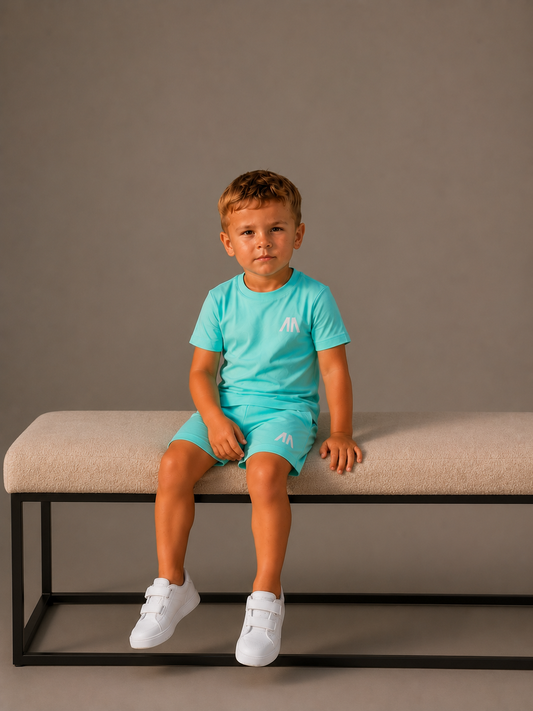 Kinder Zomerset - Licht Blauw (T-shirt + Broek)