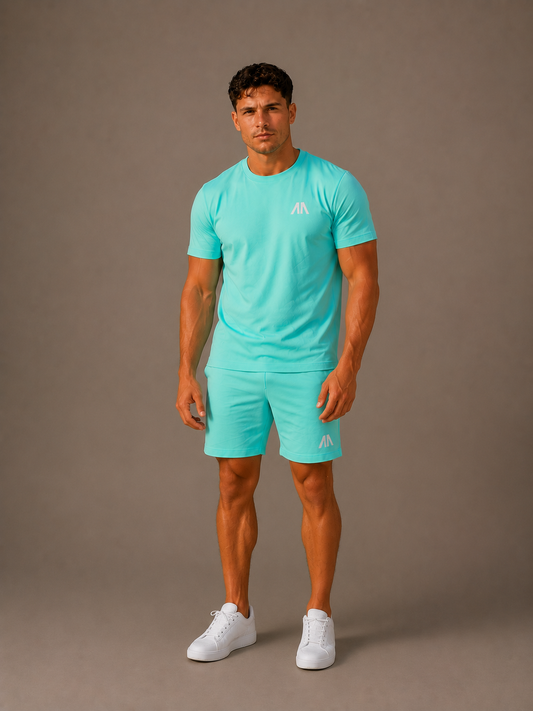 Heren Zomerset - Licht Blauw (T-shirt + Broek)