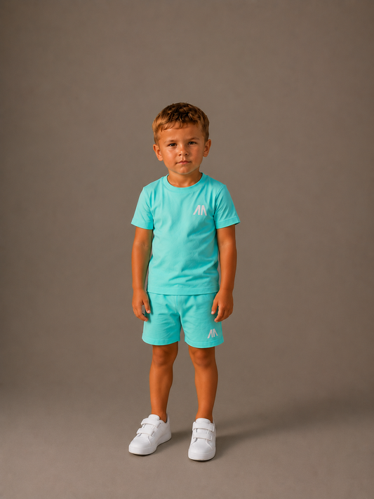 Kinder Zomerset - Licht Blauw (T-shirt + Broek)