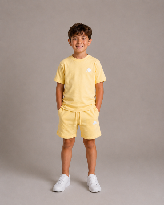 Kinder Zomerset - Licht Geel (T-shirt + Broek)