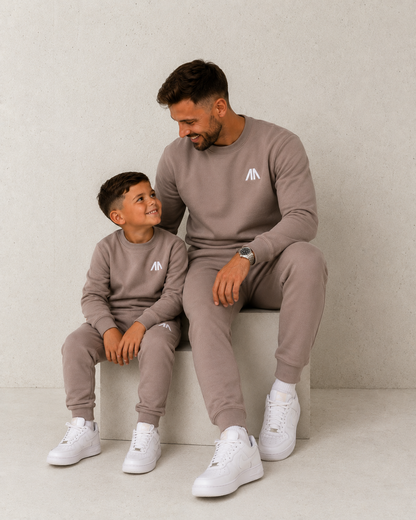 Kinder Tracksuit – Taupe