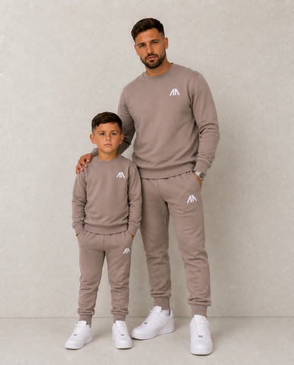 Kinder Tracksuit – Taupe